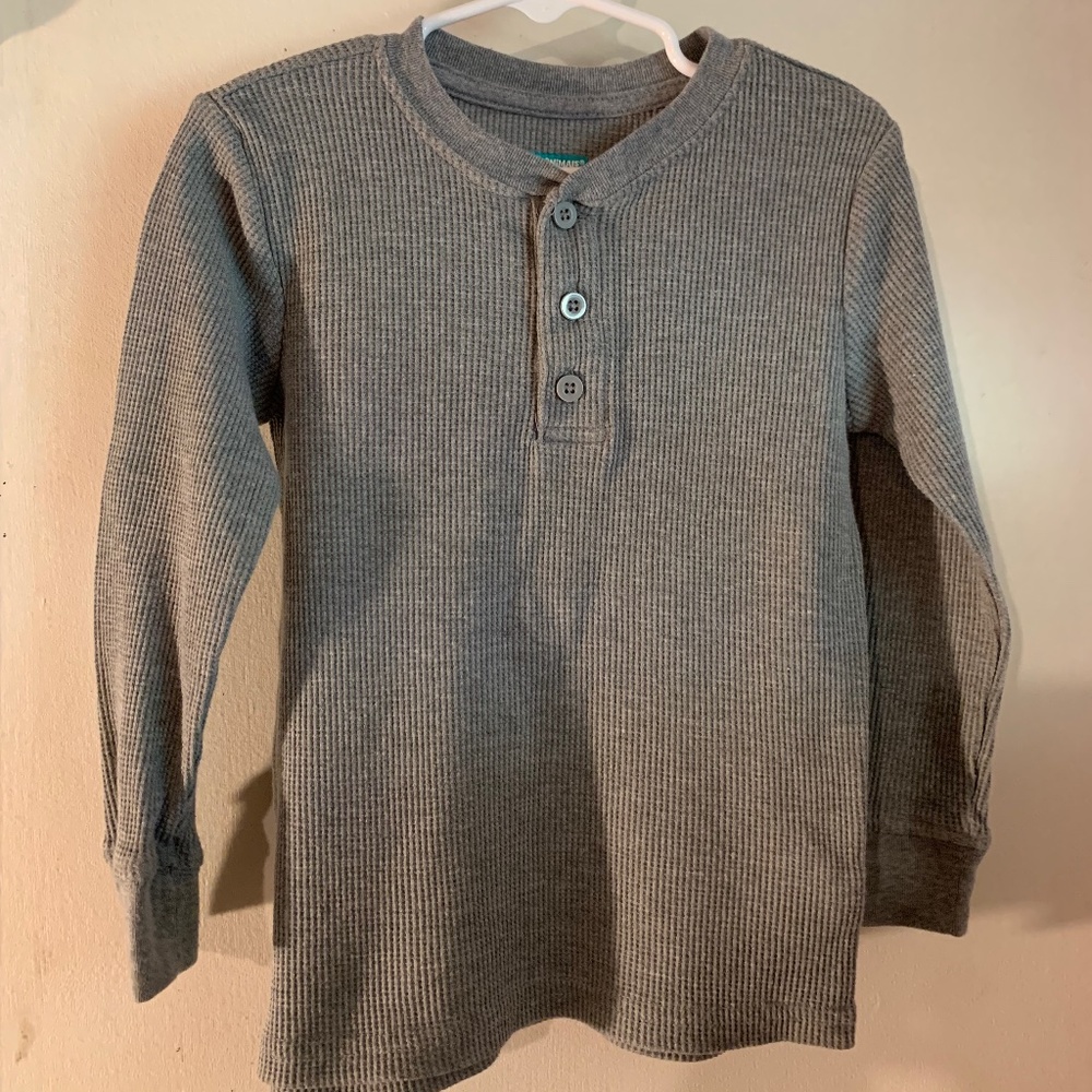 Garanimals Long Sleeve T-shirt, Gray, Size 4t